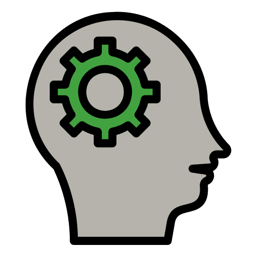 Thinking miscellaneous awareness gear icon