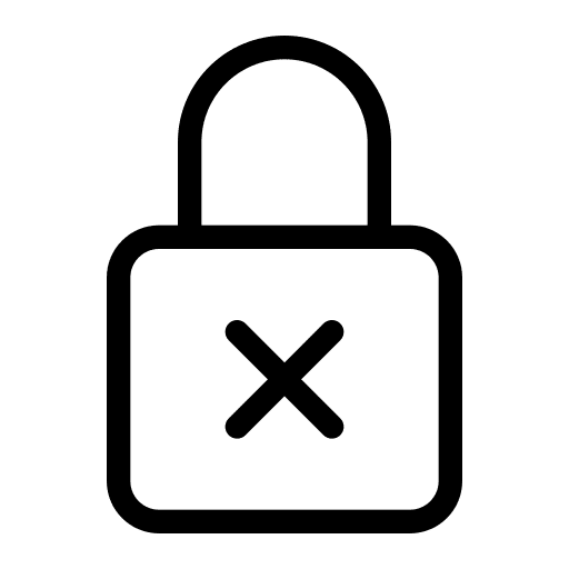 Lock restricted lock password icon
