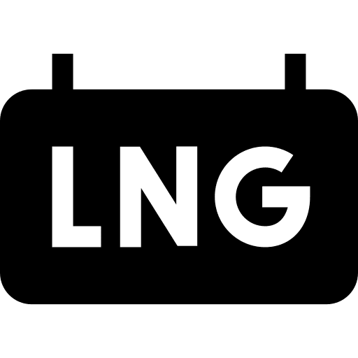 Lng signaling oil and gas liquified natural gas icon