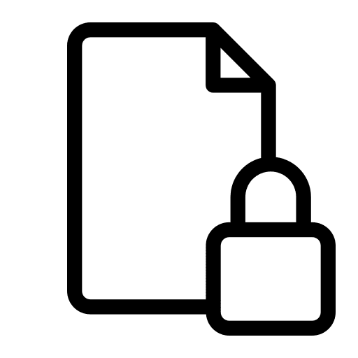 Lock data security encrypted lock icon Lock data security encrypted lock icon