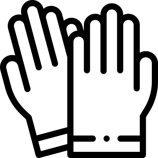 Gloves healthcare and medical equipment research icon