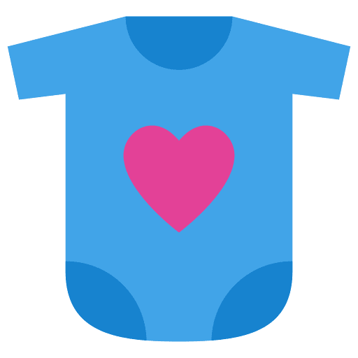 Bodysuit heart bodysuit children icon