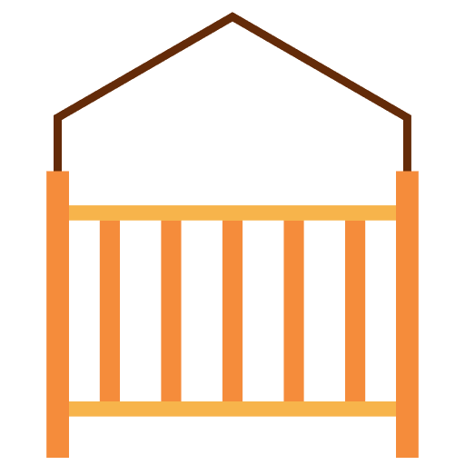 Crib crib cradle furniture icon
