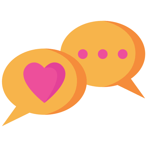 Greeting bubble speech mothers day mom icon