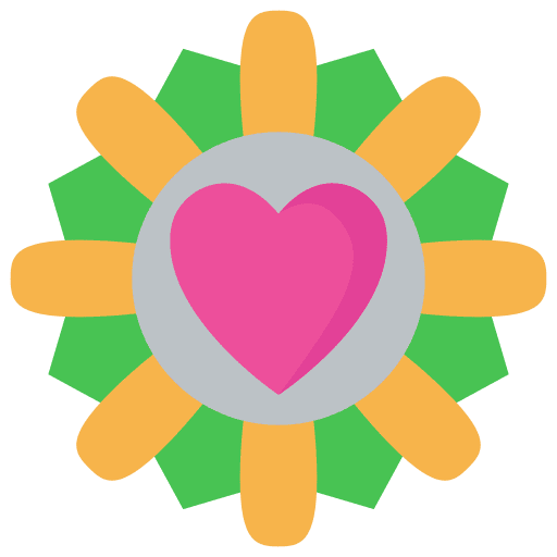 Flower woman mom heart icon Flower woman mom heart icon