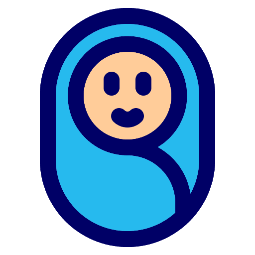 Baby boy childhood child icon