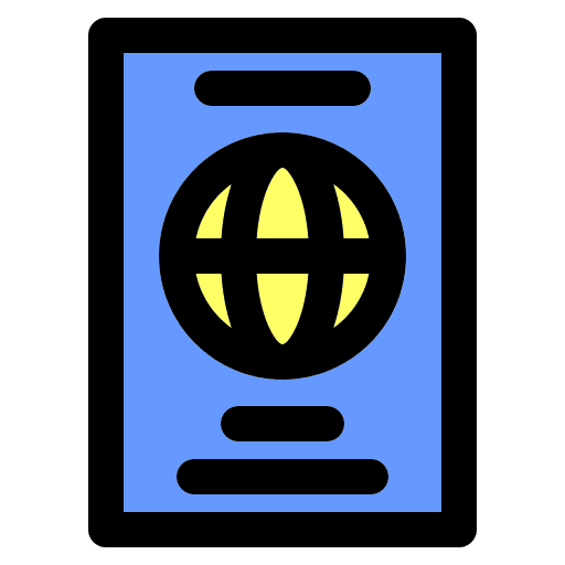 Passport passport travel identity icon