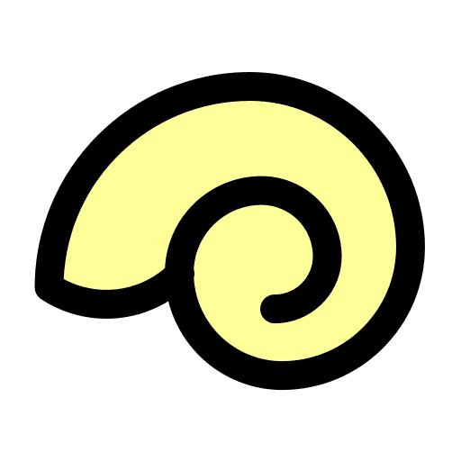Shell nature animal aquarium icon