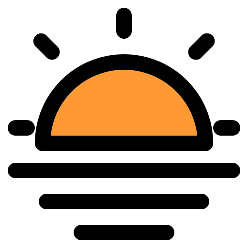 Sunrise sunset holidays vacation icon Sunrise sunset holidays vacation icon