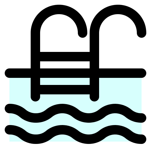 Swimming pool summer ladder sport icon Swimming pool summer ladder sport icon