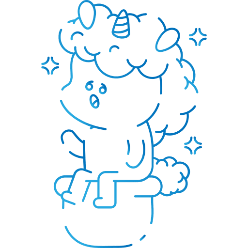 Unicorn fantasy folklore feelings icon