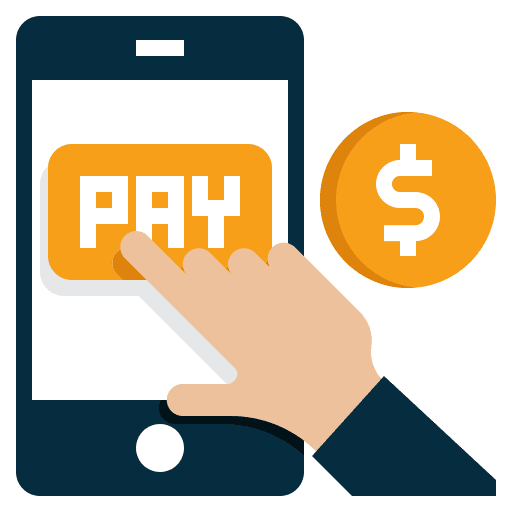 Online payment mobile payment online payment touch screen icon Online payment mobile payment online payment touch screen icon