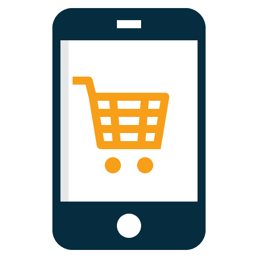 Smartphone supermarket shopping store smartphone icon