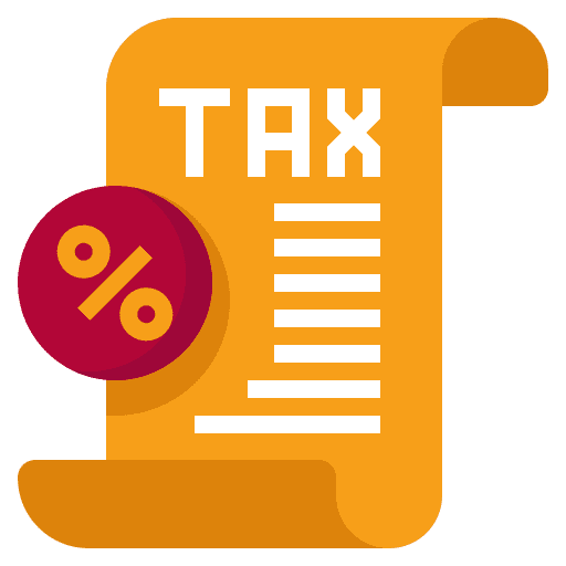 Tax pay payment business and finance icon