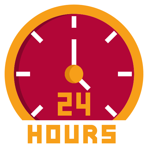 24 hours time and date time watch icon 24 hours time and date time watch icon