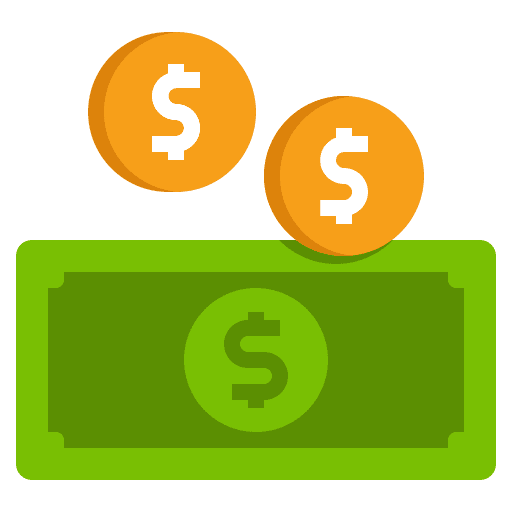 Cash finance banknote business and finance icon Cash finance banknote business and finance icon