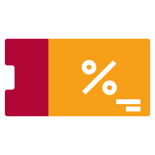 Coupon commerce and shopping ticket percentage icon Coupon commerce and shopping ticket percentage icon