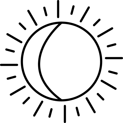 Lunar moon astronomy eclipse icon