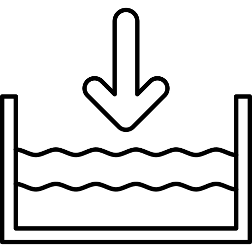 Below direction water below icon Below direction water below icon