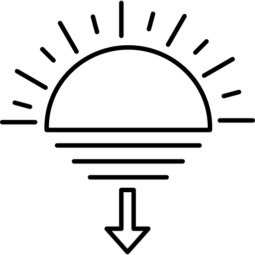 Sunset sun sunset down arrow icon Sunset sun sunset down arrow icon