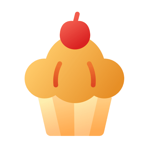 Cupcake cherry cupcake food and restaurant icon Cupcake cherry cupcake food and restaurant icon