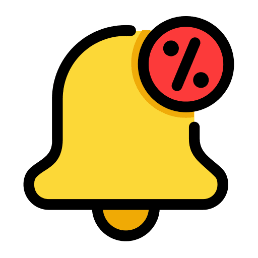 Notice notification bell marketing icon