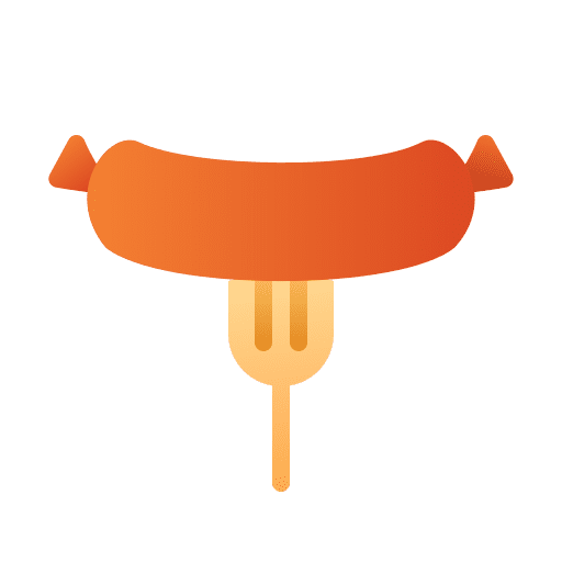 Sausage sausage food and restaurant fork icon Sausage sausage food and restaurant fork icon