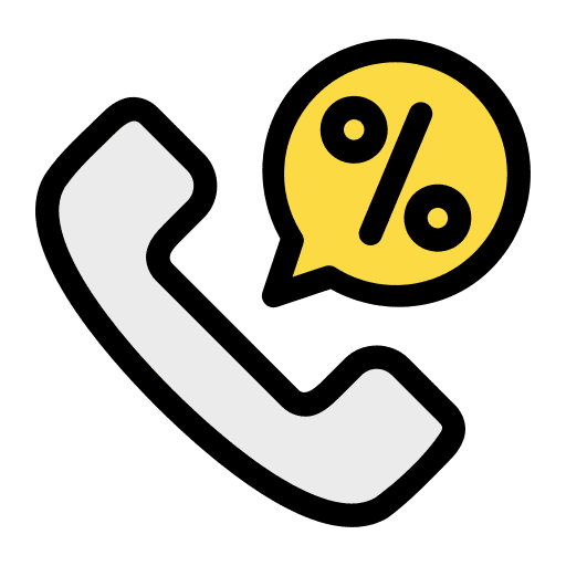 Phone call commerce and shopping promotion offer icon Phone call commerce and shopping promotion offer icon