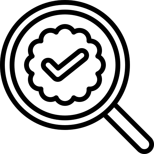 Verified business verified magnifier icon Verified business verified magnifier icon