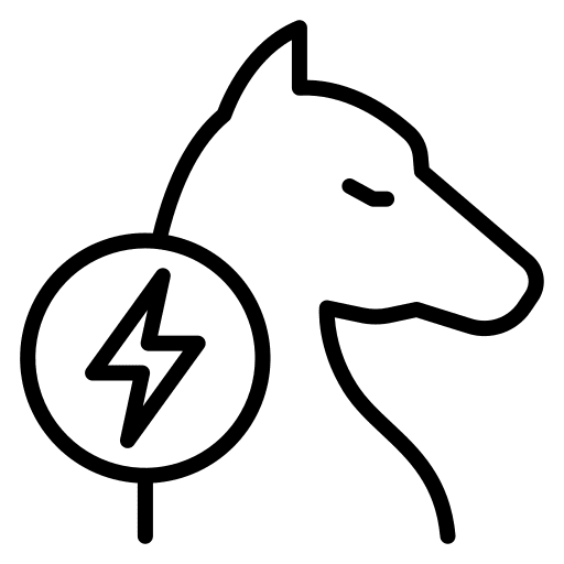 Horse power horse lightning bolt transportation icon