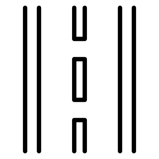 Road transport road zip line icon