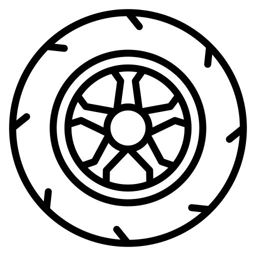 Tyre pickup car tyre transportation icon
