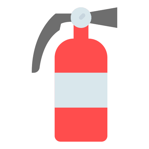Fire extinguisher protection security fire extinguishers icon