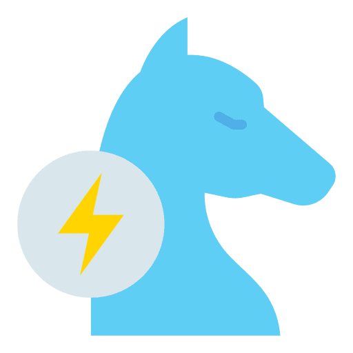 Horse power lightning bolt horse horse power icon