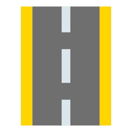 Road transport broken line roads icon