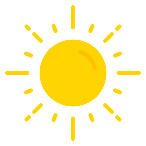 Sun sun weather brightness icon