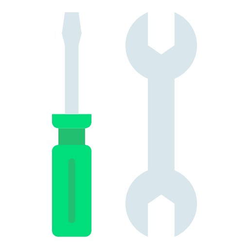 Tools help construction and tools wrench icon