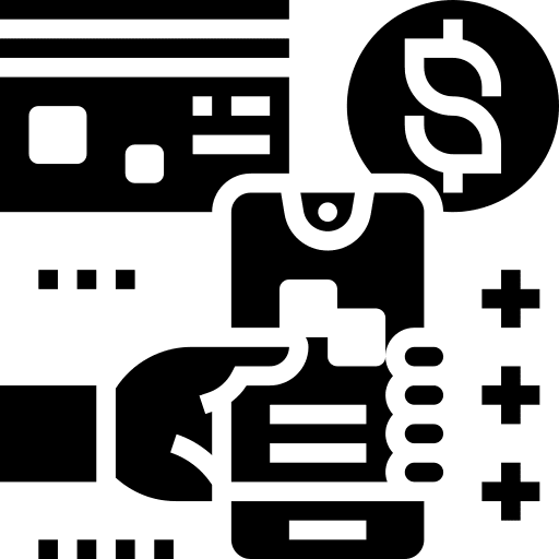 Tax smartphone bill tax icon