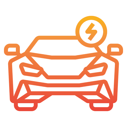 Electric car ev eco car electric vehicle icon