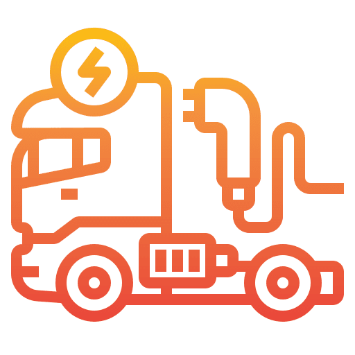 Electric transport electric electric transport delivery truck icon
