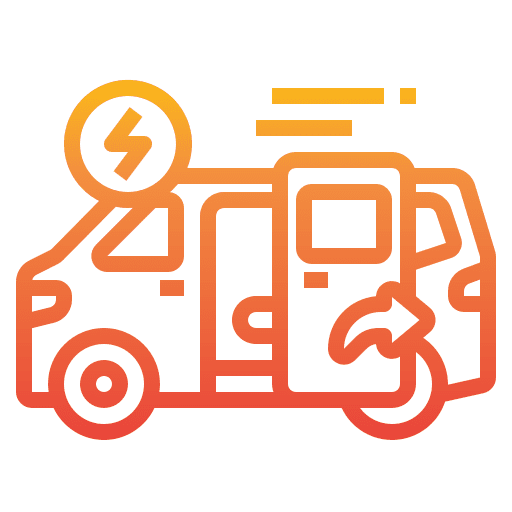Van car electric vehicle automobile electric icon