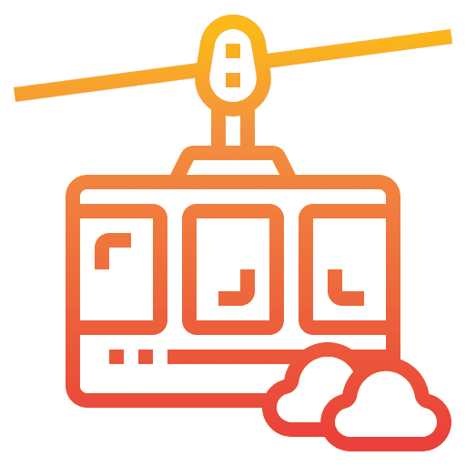 Cable car transport transportation cable car cabin icon Cable car transport transportation cable car cabin icon