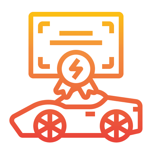 Certificate engineering transportation training icon Certificate engineering transportation training icon