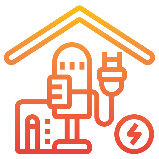 Charging station home charger change icon Charging station home charger change icon