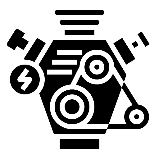 Electric motor electric electric motor transportation icon
