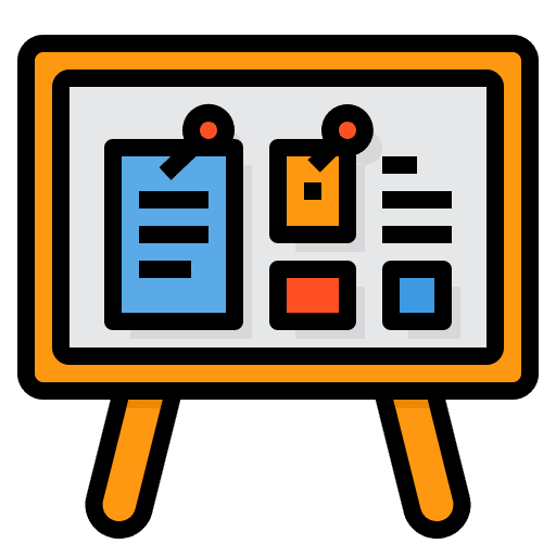 Board office tools presentation office material icon