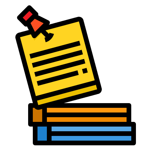 Note education files and folders note icon
