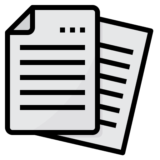 Papers office material papers office tools icon