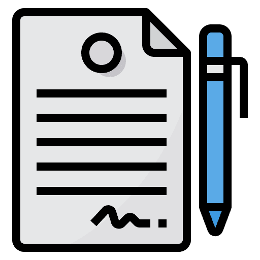 Contract files and folders office material paper icon Contract files and folders office material paper icon