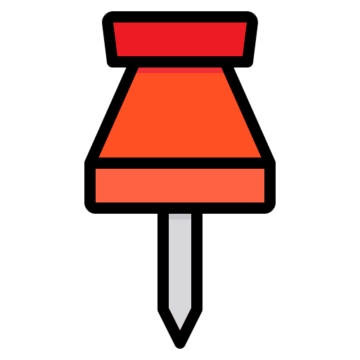 Push pin office tools push pin office material icon Push pin office tools push pin office material icon